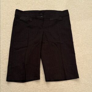 Classic Dark Gray Charcoal Bermuda Pant Shorts Y2K